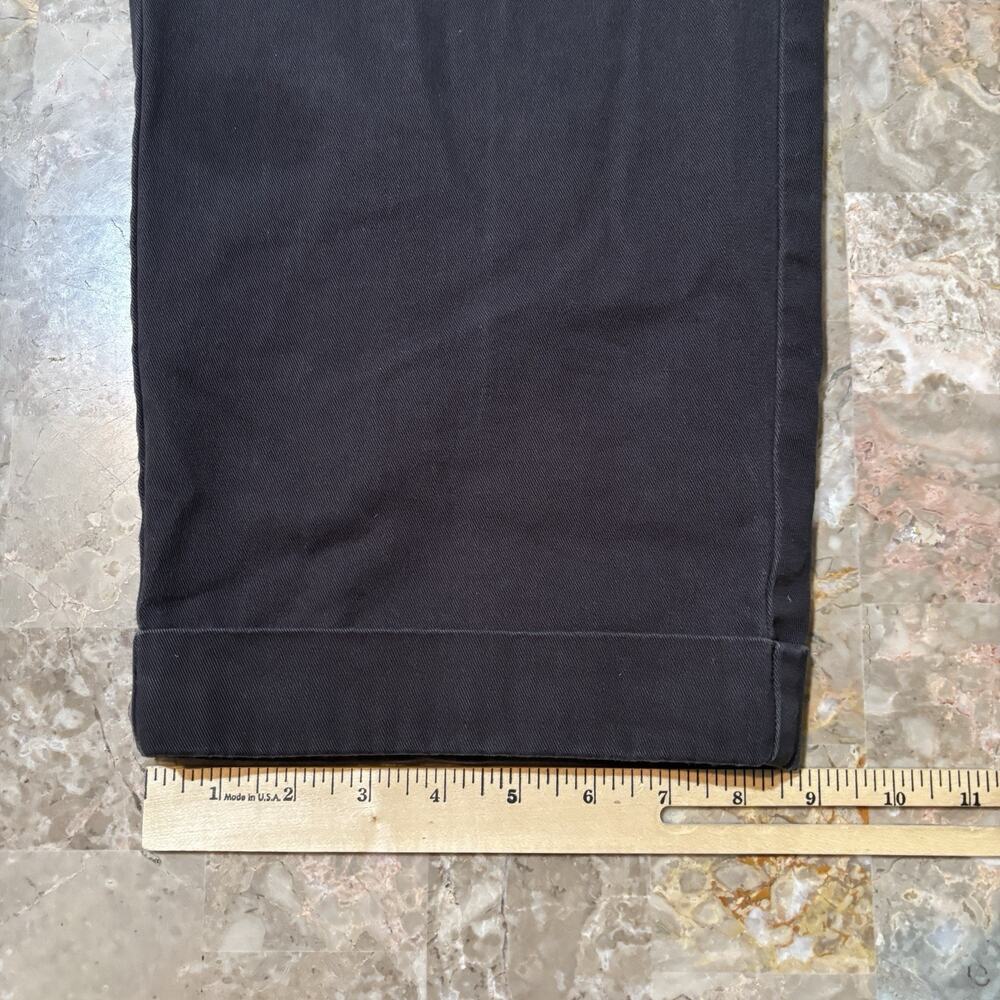 Polo Ralph Pants Mens 38x34 (fits 38x32) Black Hammond Pleated Cuffed Trouser - Picture 11 of 16